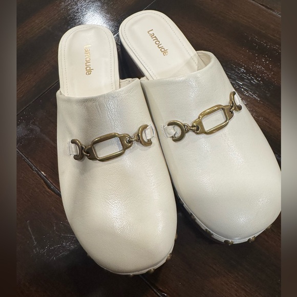 Larroude Shoes - Larroude women’s Zuzi Bit Mule Ivory Size 7